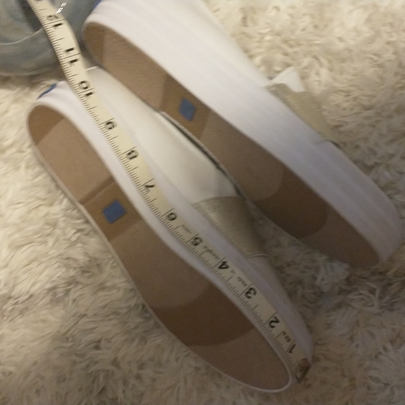 Keds woman's size 9.5 ortholite slip-on sneakers with gold band -NWOT - Picture 10 of 16